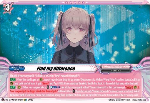 Image for Find my difference (DZ-BT08: Knights 0f Rebirth) (DZ-BT08/EX27EN) - Cardfight Vanguard