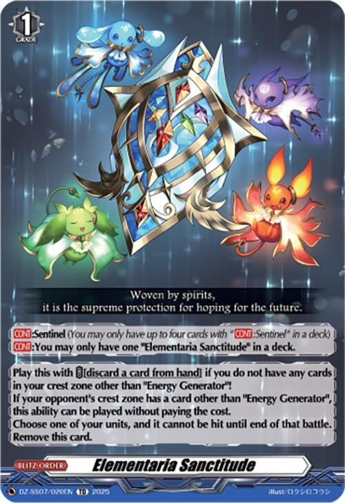 Image for Elementaria Sanctitude (DZ-SS07: Master Deckset -Michiru Hazama-) (DZ-SS07/020EN) - Cardfight Vanguard