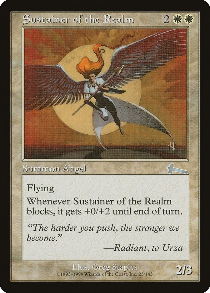 Image for Sustainer of the Realm (Urza's Legacy) (23) - Magic: The Gathering