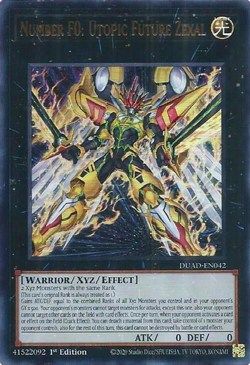 Image for Number F0: Utopic Future Zexal (Duelist's Advance) (DUAD-EN042) - YuGiOh