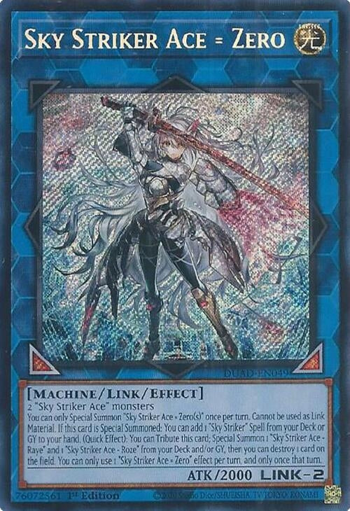 Image for Sky Striker Ace = Zero (Duelist's Advance) (DUAD-EN049) - YuGiOh