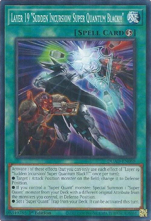 Image for Layer 19 "Sudden Incursion! Super Quantum Black!!" (Duelist's Advance) (DUAD-EN068) - YuGiOh