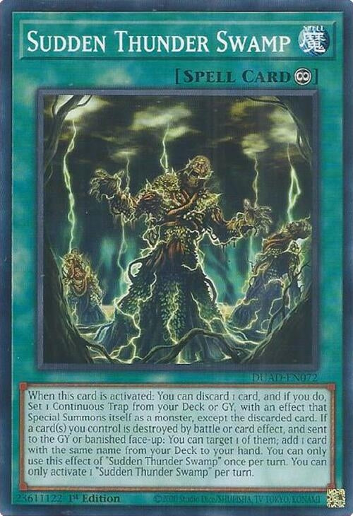 Image for Sudden Thunder Swamp (Duelist's Advance) (DUAD-EN072) - YuGiOh