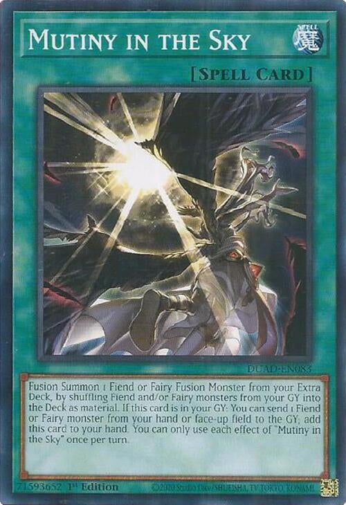 Image for Mutiny in the Sky (Duelist's Advance) (DUAD-EN083) - YuGiOh
