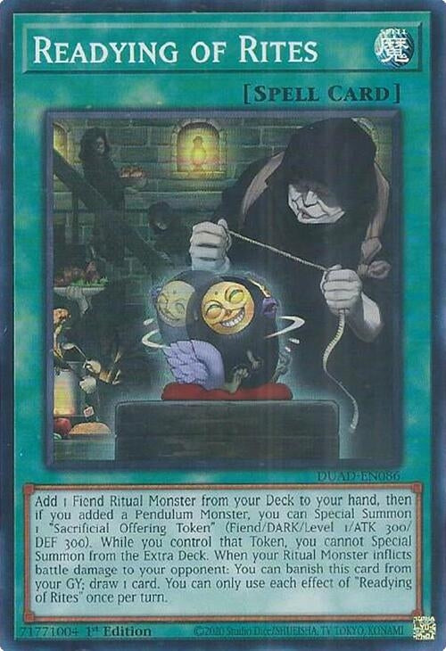 Image for Readying of Rites (Duelist's Advance) (DUAD-EN086) - YuGiOh