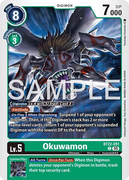 Image for Okuwamon (Cyber Eden) (BT22-051 C) - Digimon Card Game