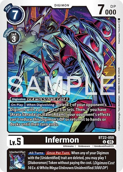 Image for Infermon (Cyber Eden) (BT22-059 U) - Digimon Card Game
