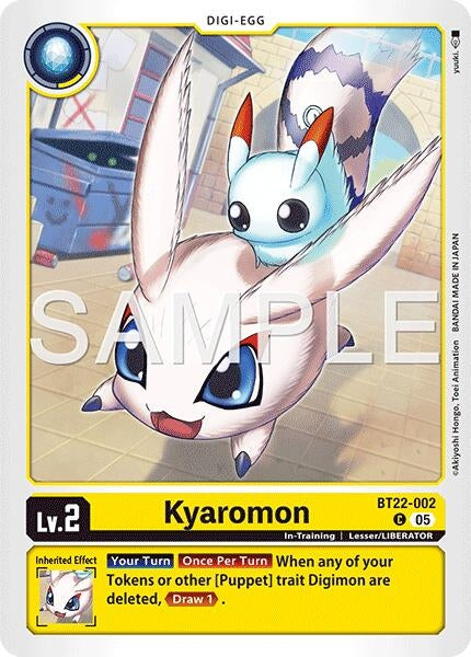 Image for Kyaromon (Cyber Eden) (BT22-002 C) - Digimon Card Game