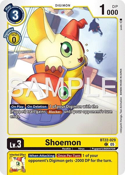 Image for Shoemon (Cyber Eden) (BT22-029 C) - Digimon Card Game