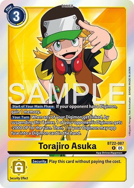 Image for Torajiro Asuka (Cyber Eden) (BT22-087 R) - Digimon Card Game
