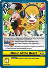 Image for Music of the Heart (Cyber Eden) (BT22-097 C) - Digimon Card Game