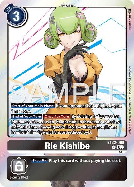 Image for Rie Kishibe (Cyber Eden) (BT22-090 R) - Digimon Card Game