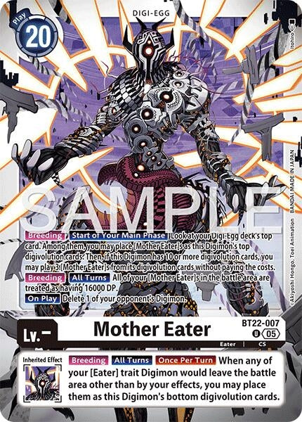 Image for Mother Eater (Cyber Eden) (BT22-007 U) - Digimon Card Game