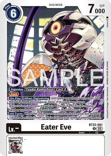 Image for Eater Eve (Cyber Eden) (BT22-081 U) - Digimon Card Game