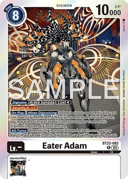 Image for Eater Adam (Cyber Eden) (BT22-082 R) - Digimon Card Game