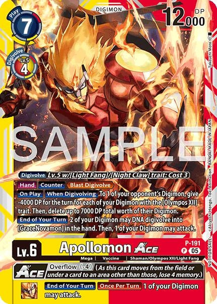 Image for Apollomon ACE (Store Tournament 2025 Vol.3 Participation Pack) (Digimon Promotion Cards) (P-191 P) - Digimon Card Game