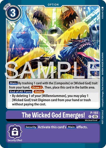 Image for The Wicked God Emerges! (Store Tournament 2025 Vol.3 Participation Pack) (Digimon Promotion Cards) (P-193 P) - Digimon Card Game