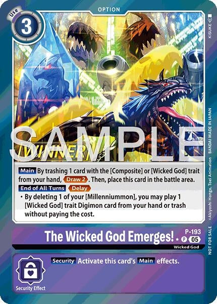 Image for The Wicked God Emerges! (Store Tournament 2025 Vol.3 Winner Pack) (Digimon Promotion Cards) (P-193 P) - Digimon Card Game