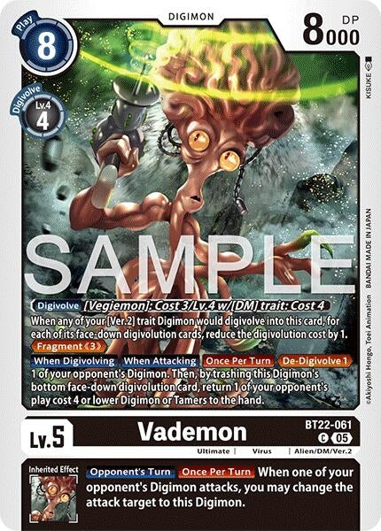 Image for Vademon (Cyber Eden) (BT22-061 C) - Digimon Card Game