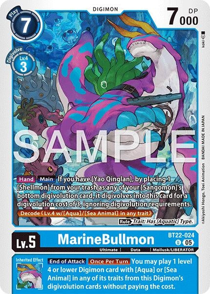Image for MarineBullmon (Cyber Eden) (BT22-024 U) - Digimon Card Game