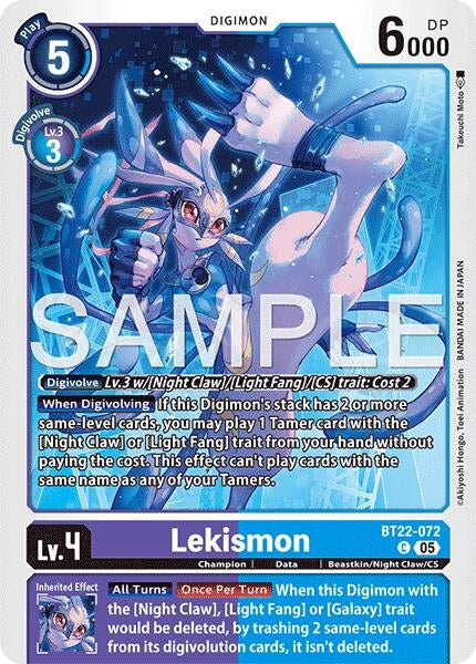 Image for Lekismon (Cyber Eden) (BT22-072 C) - Digimon Card Game