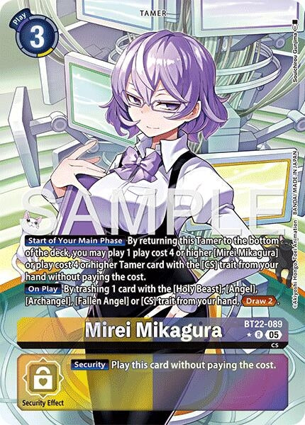 Image for Mirei Mikagura (Alternate Art) (Cyber Eden) (BT22-089 R) - Digimon Card Game