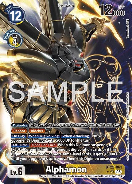 Image for Alphamon (Alternate Art) (Cyber Eden) (BT22-063 SR) - Digimon Card Game