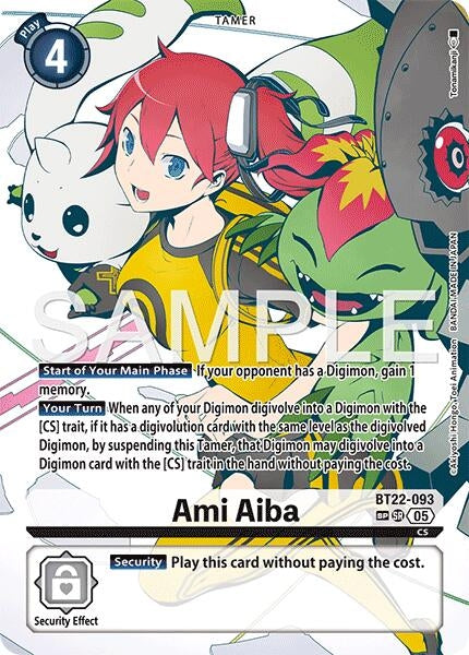 Image for Ami Aiba (SP) (Cyber Eden) (BT22-093 SR) - Digimon Card Game