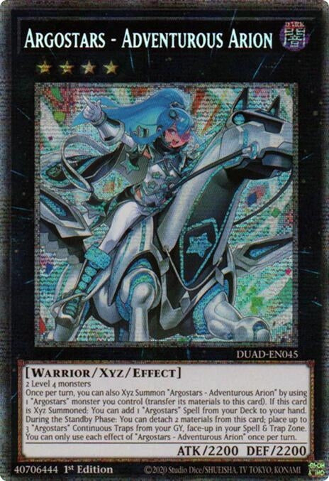Image for Argostars - Adventurous Arion (Starlight Rare) (Duelist's Advance) (DUAD-EN045) - YuGiOh