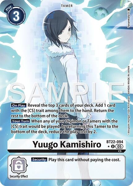 Image for Yuugo Kamishiro (Alternate Art) (Cyber Eden) (BT22-094 U) - Digimon Card Game