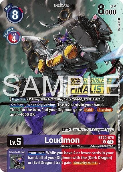 Image for Loudmon (Regionals 25-26 Season 2 Finalist) (Release Special Booster 2.0) (BT20-075 U) - Digimon Card Game