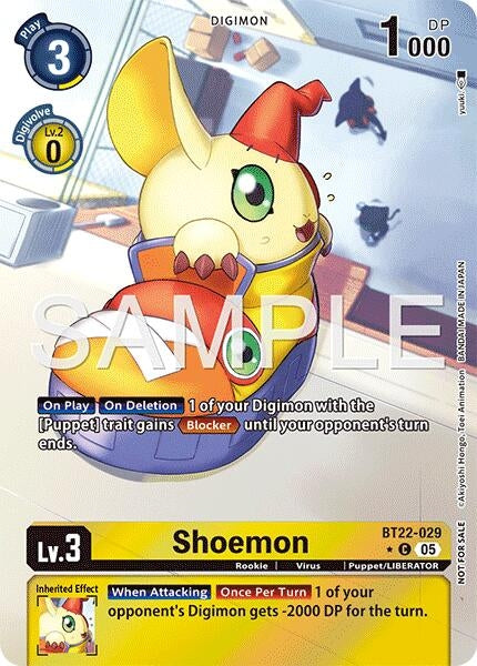 Image for Shoemon (Box Topper) (Cyber Eden) (BT22-029 C) - Digimon Card Game