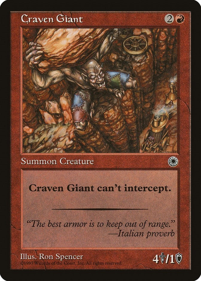 Image for Craven Giant (Portal) - Magic: The Gathering