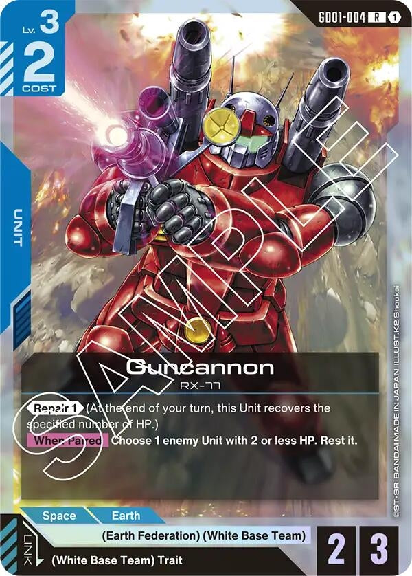 Image for Guncannon (Newtype Rising) (GD01-004) - Gundam Card Game