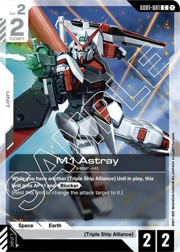 Image for M1 Astray (Newtype Rising) (GD01-081) - Gundam Card Game