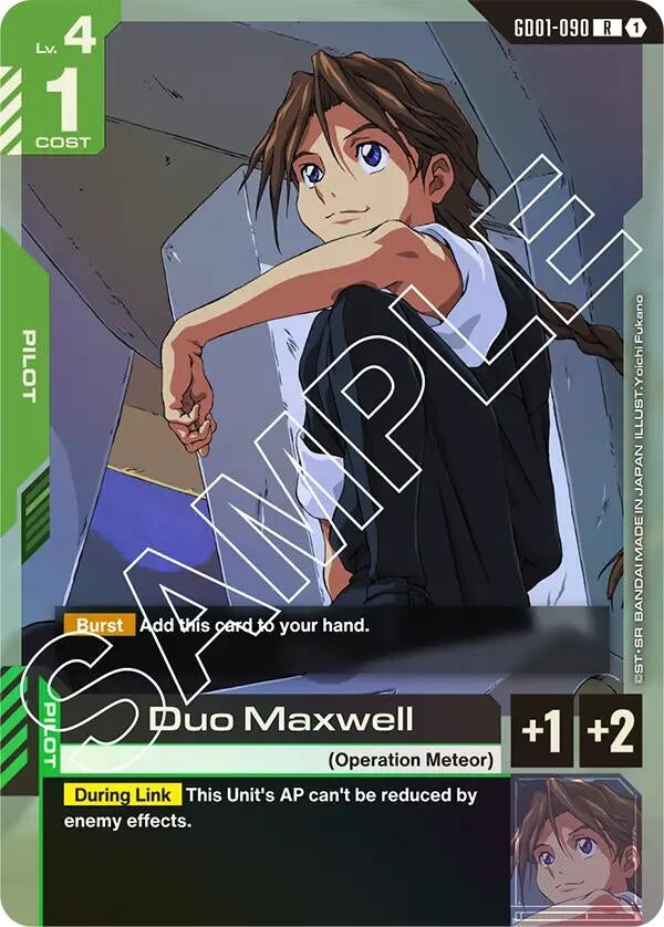 Image for Duo Maxwell (Newtype Rising) (GD01-090) - Gundam Card Game