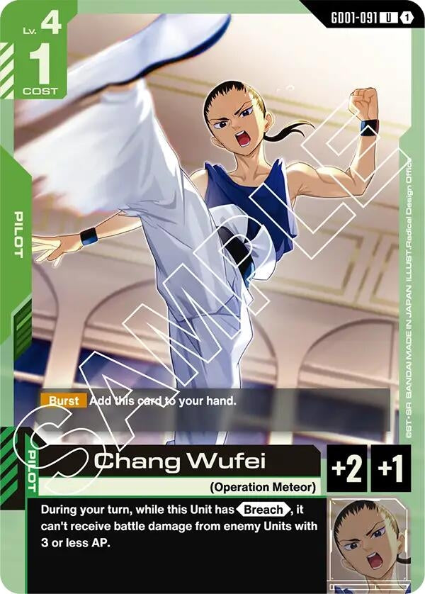 Image for Chang Wufei (Newtype Rising) (GD01-091) - Gundam Card Game