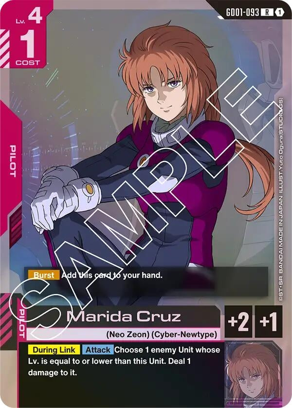 Image for Marida Cruz (Newtype Rising) (GD01-093) - Gundam Card Game