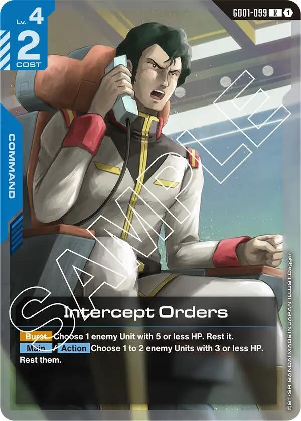 Image for Intercept Orders (Newtype Rising) (GD01-099) - Gundam Card Game
