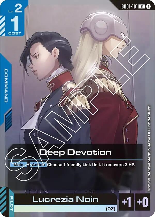 Image for Deep Devotion (Newtype Rising) (GD01-101) - Gundam Card Game