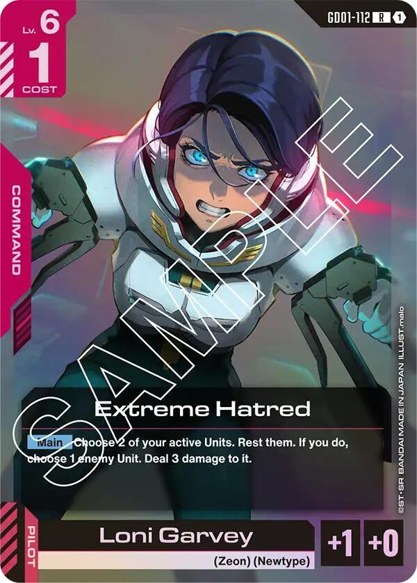 Image for Extreme Hatred (Newtype Rising) (GD01-112) - Gundam Card Game