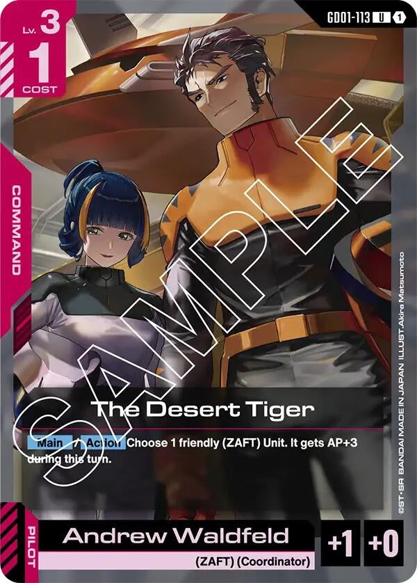 Image for The Desert Tiger (Newtype Rising) (GD01-113) - Gundam Card Game