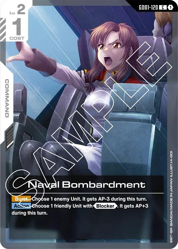 Image for Naval Bombardment (Newtype Rising) (GD01-120) - Gundam Card Game