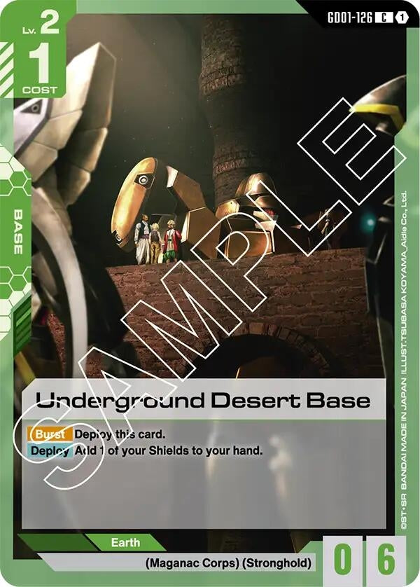 Image for Underground Desert Base (Newtype Rising) (GD01-126) - Gundam Card Game