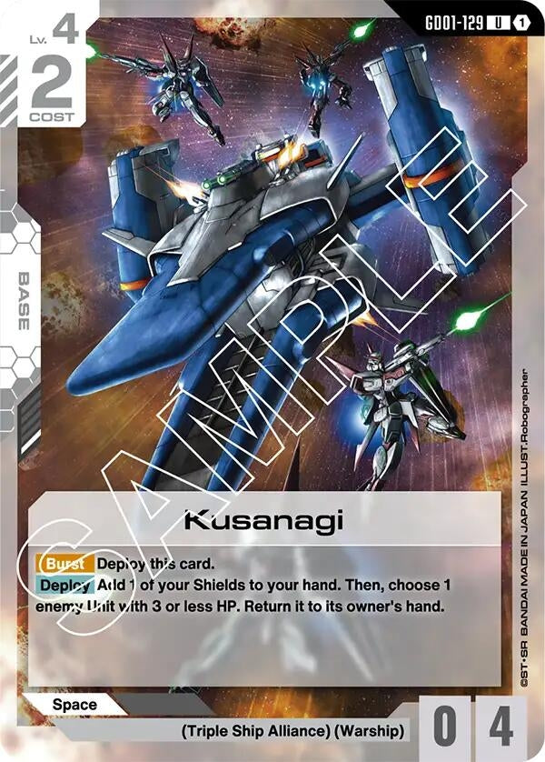 Image for Kusanagi (Newtype Rising) (GD01-129) - Gundam Card Game