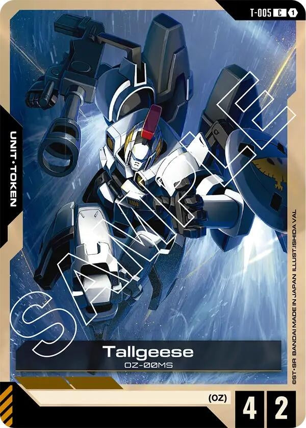 Image for Tallgeese (T-005) Token (Newtype Rising) (T-005) - Gundam Card Game