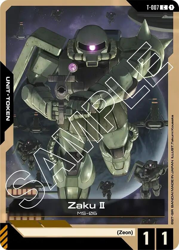 Image for Zaku II (T-007) Token (Newtype Rising) (T-007) - Gundam Card Game