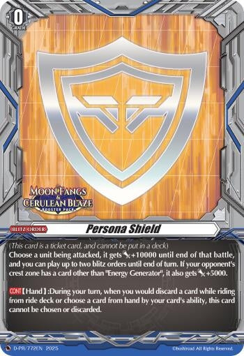 Image for Persona Shield (D Promo Cards) (D-PR/772EN) - Cardfight Vanguard