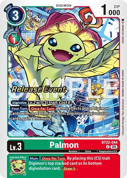 Image for Palmon (Cyber Eden Release Event Cards) (BT22-044 U) - Digimon Card Game