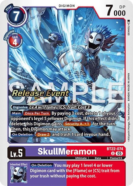Image for SkullMeramon (Cyber Eden Release Event Cards) (BT22-074 U) - Digimon Card Game